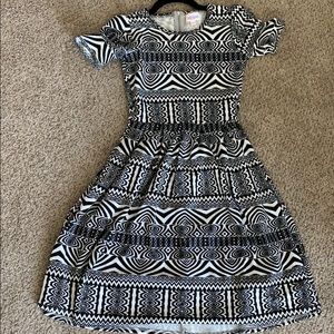 Lularoe Amelia xxs black and white